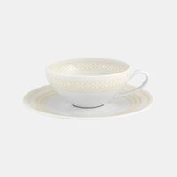 Ivory Tea Saucer Cup Set