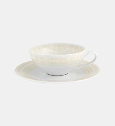 Ivory Tea Saucer Cup Set
