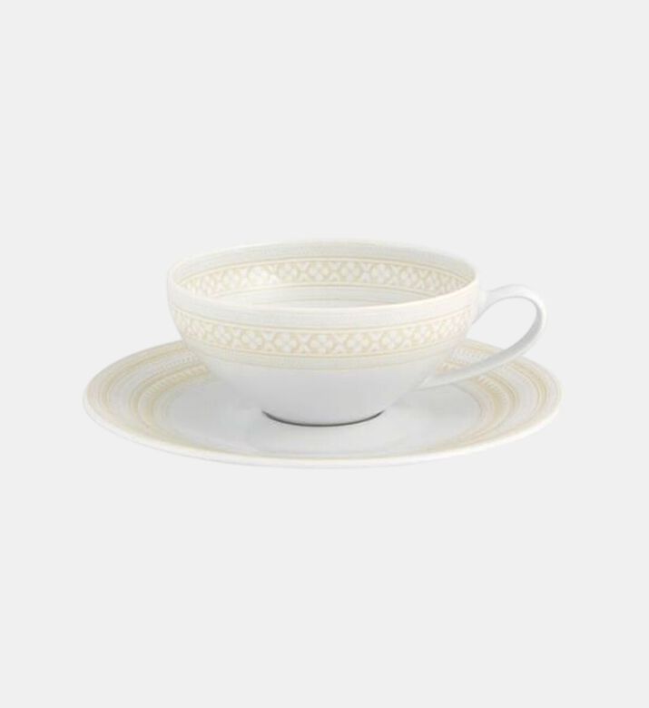 Ivory Tea Saucer Cup Set