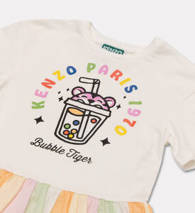 Kenzo Striped Glossy Poplin Dress, Packshot View