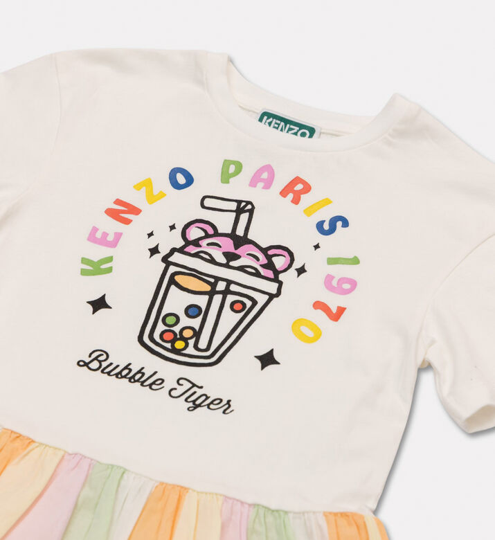 Kenzo Striped Glossy Poplin Dress, Packshot View