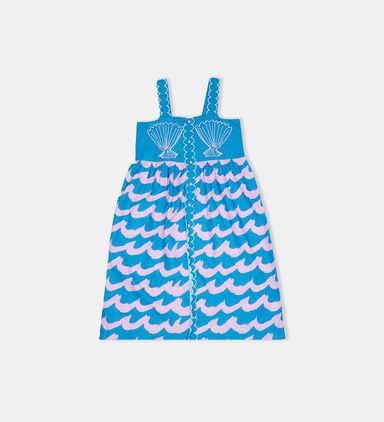 Seashell Wave-print Cami Dress
