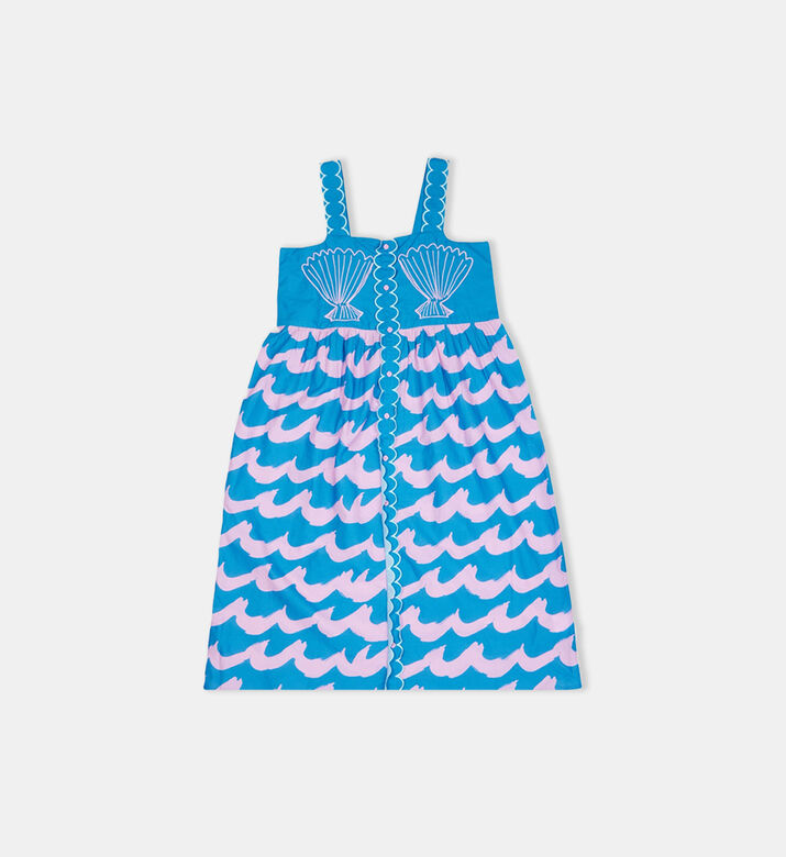 Seashell Wave-print Cami Dress