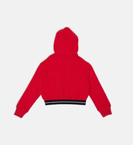 Sequined Flowers Hooded Sweatshirt