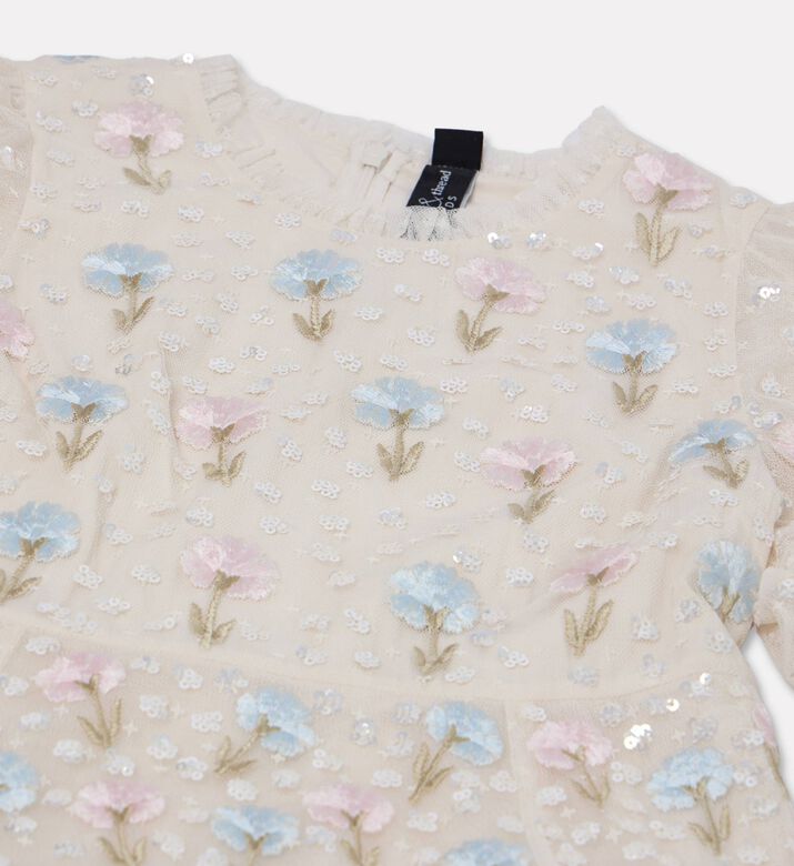 Needle And Thread Dress Dandelion, Beige, 10y, Packshot View