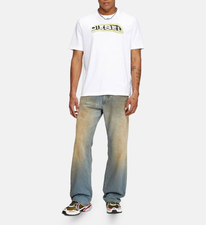 T-adjust-r4 Puff-print Logo Graphic T-shirt