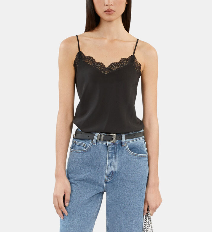 Silk Lace-detail Camisole