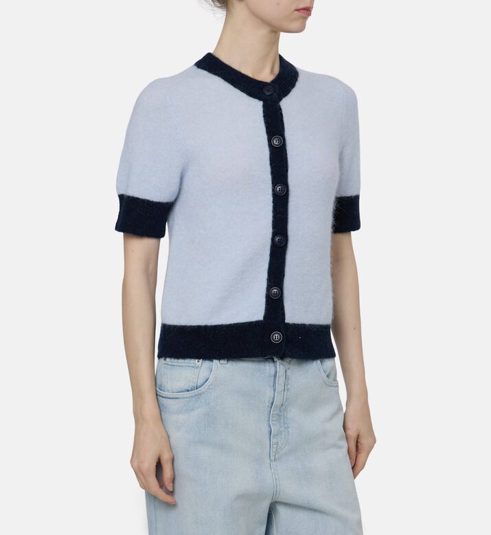 Samsoe Mohair-style Cardigan, Model View