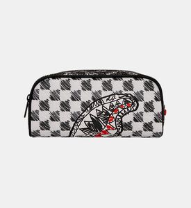 Drip Check Shark Pencil Pouch Drip Check Shark Pencil Pouch