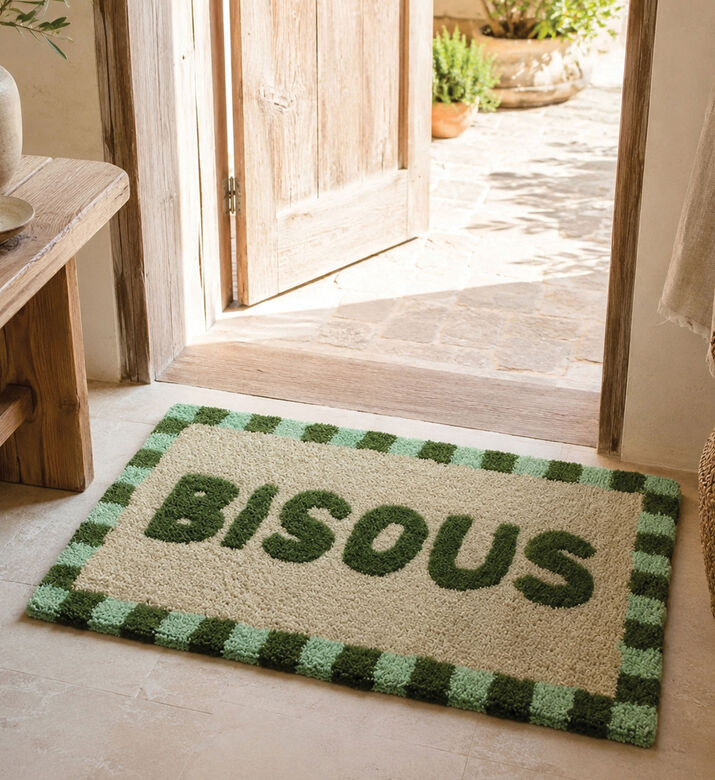 Kersten Bisous Cotton Bath Mat, Packshot View