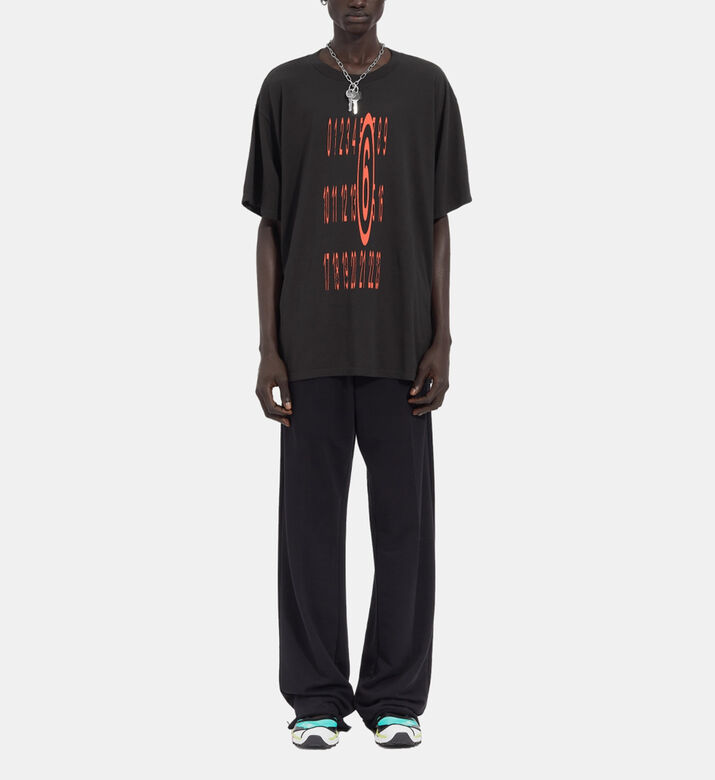 تيشيرت قطن بطبعة لوغو