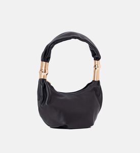 حقيبة كتف مياليا بشكل هلال مزخرفة