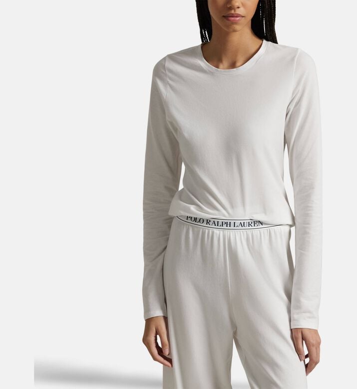 Polo by Ralph Lauren Long-sleeve Wide-leg Pajama Set, Model View