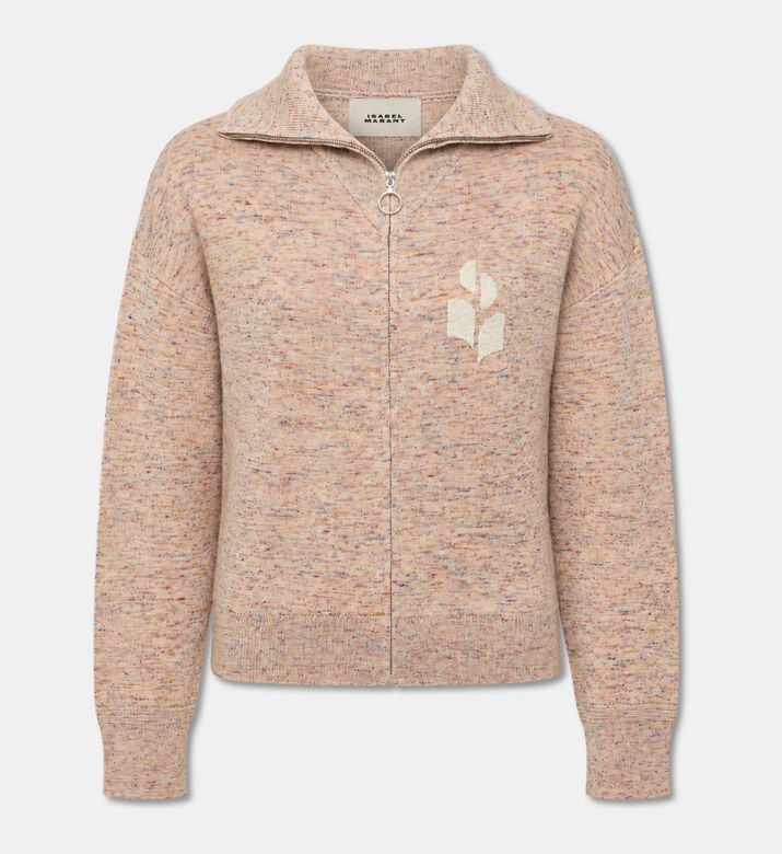 Isabel Marant Koxy Zip Polo Knit Cardigan, Packshot View