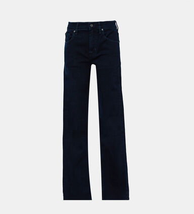 Cotton 5-pockets Dark Denim Pants