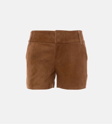 Leather Shorts With A Flattering Tailored Cut