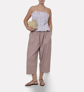 Dawei Stripe-print Sleeveless Regular-fit Top, Model View