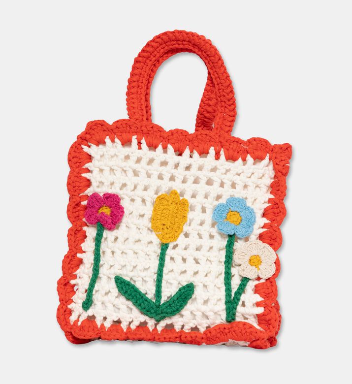 Stella McCartney Floral Crochet Tote Bag, Packshot View