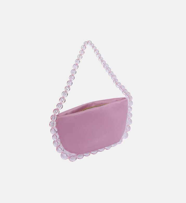 Leia Satin Hand-embroidered Beads Tote Bag Leia Satin Hand-embroidered Beads Tote Bag