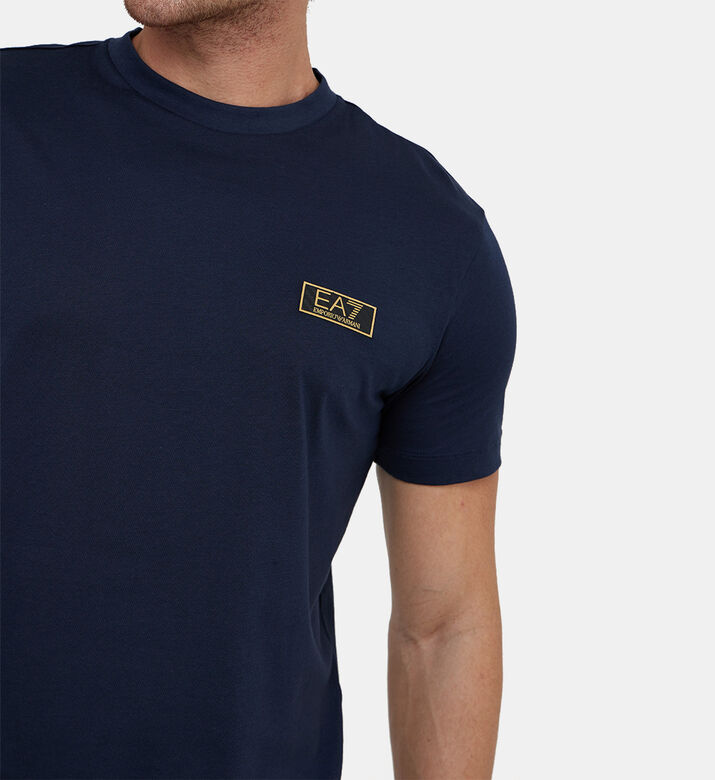 تيشيرت قطن مزين بشعار