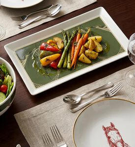 Silsal Fares Rectangular Serving Platter, Packshot View