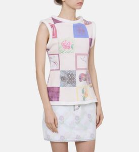 بلوزة جيرسي بطبعة موزاييك