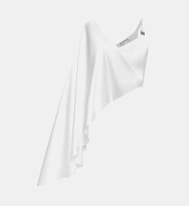 Silk Shoulder Drape Top