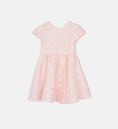Peony Embroidery Pearly Flowery Dress