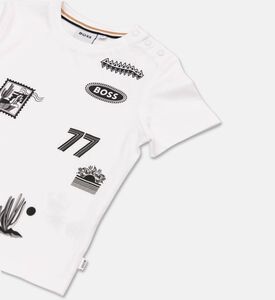 Boss Printed Badge Jersey T-shirt, Packshot View