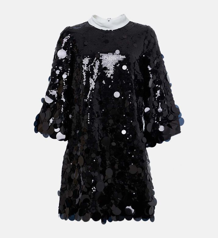 Sequined Oversized Mini Dress Sequined Oversized Mini Dress