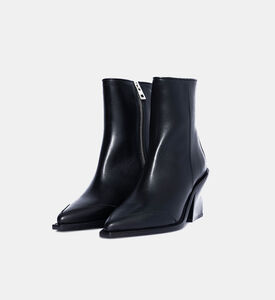 جزمة كارا جلد عجل شبه لامعة