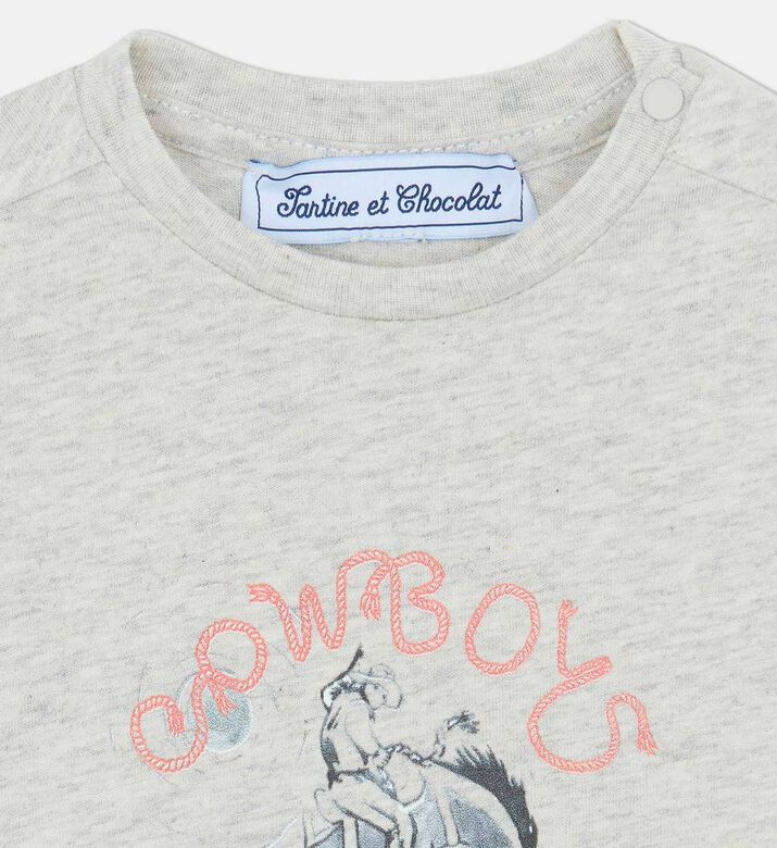 China Cowboy Graphic T-shirt