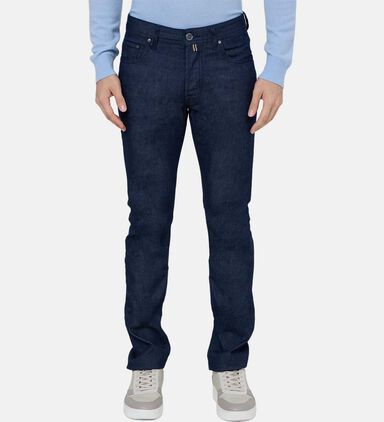 Scarf-detail Slim-fit Denim Jeans