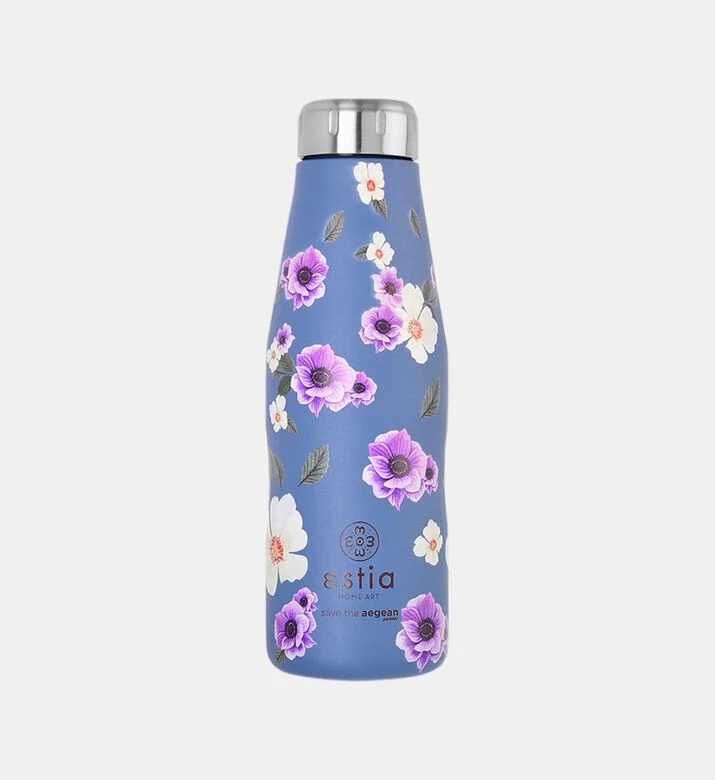 Estia Garden Blue Insulated Travel Flask, Packshot View