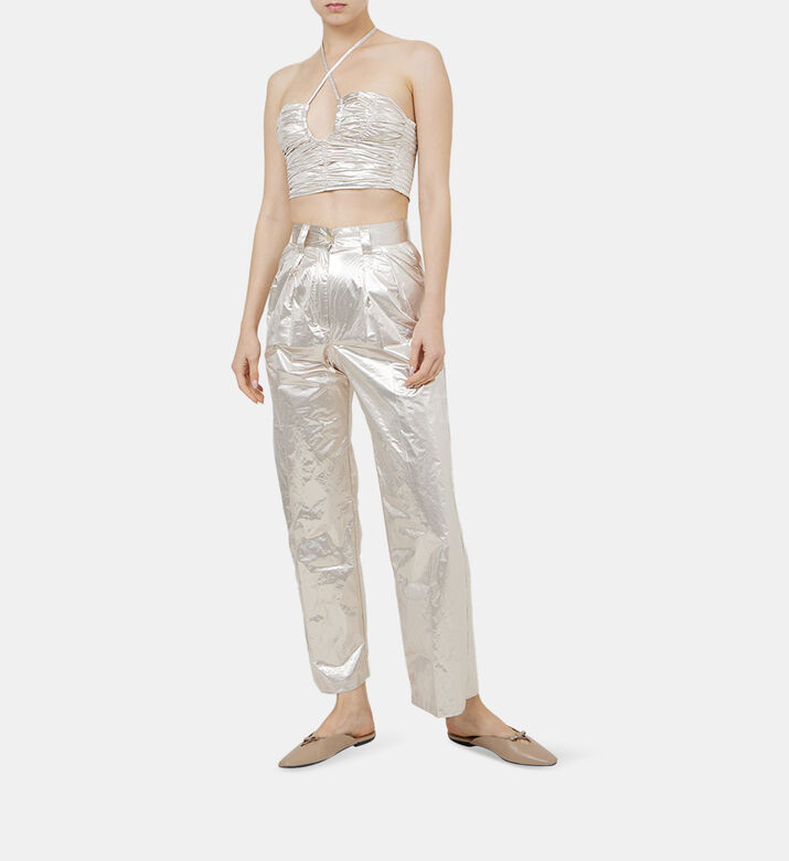 Lurex-shot Taffetas Bustier