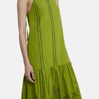 Broderie Anglaise Midi Dress