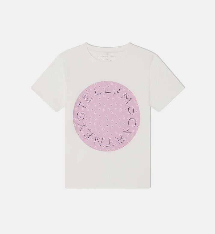 Floral Circle Graphic-print T-shirt