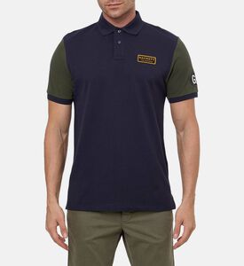 Hackett London Two-tone Design Short-sleeve Polo Shirt, Model View