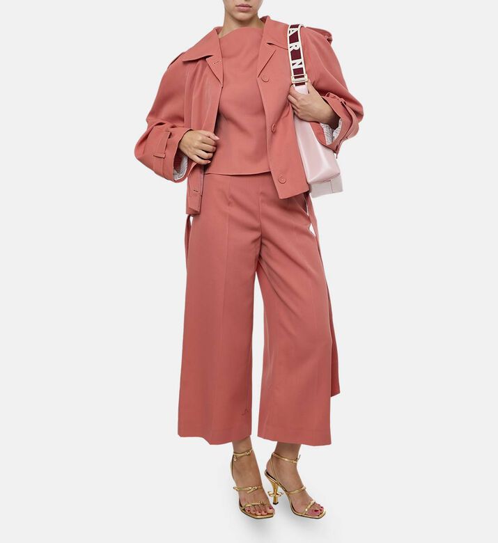 Pleats-detail Wide-leg Pants