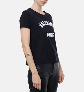 Zadig et Voltaire Logo-embroidery Crewneck T-shirt, Model View