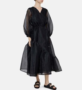 Long-sleeve Wrap Dress