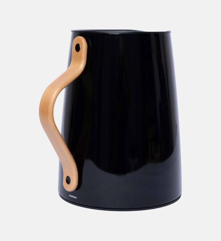 Stelton Emma Stainless Steel Vacuum Tea Jug, Black, 1-l, Packshot View