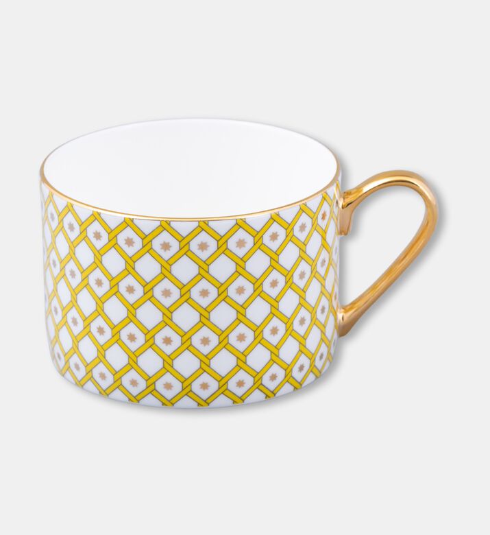 Imperial Cup With Saucer Star, Yellow, Packshot View