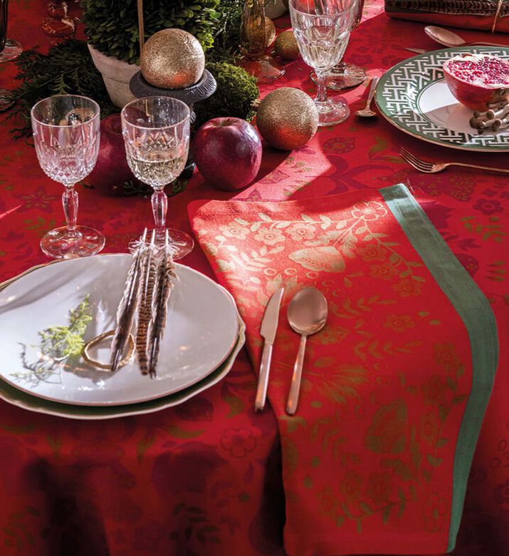 Jacquard Feerie Cotton Napkin, Packshot View Jacquard Feerie Cotton Napkin, Packshot View