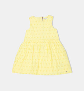 فستان بتطريزات أنجليزية واسع للبنات