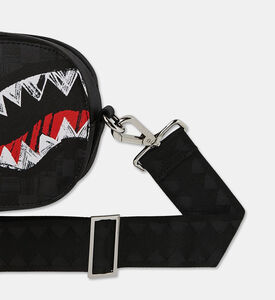 Sprayground Scribble Shark-graffiti Sling Backpack, Packshot View