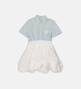 La Mia Bambina Short-sleeve Shirt Pleated Dress, Packshot View