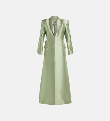 Regal Floral Applique Coat