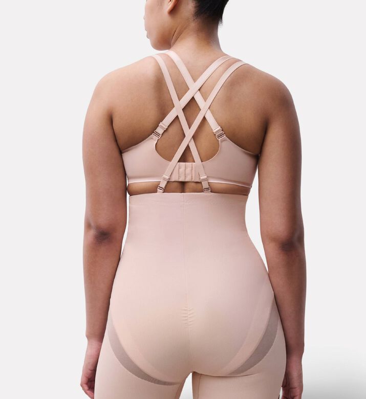 Chantelle High-waisted Shapewear Shorts, Golden-beige, L, Model View