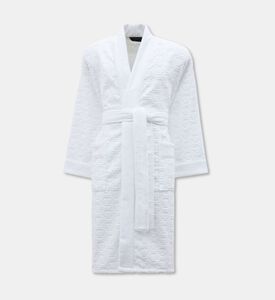 Philip Plein All-over Logo-print Bath Robe, White, S-m, Packshot View